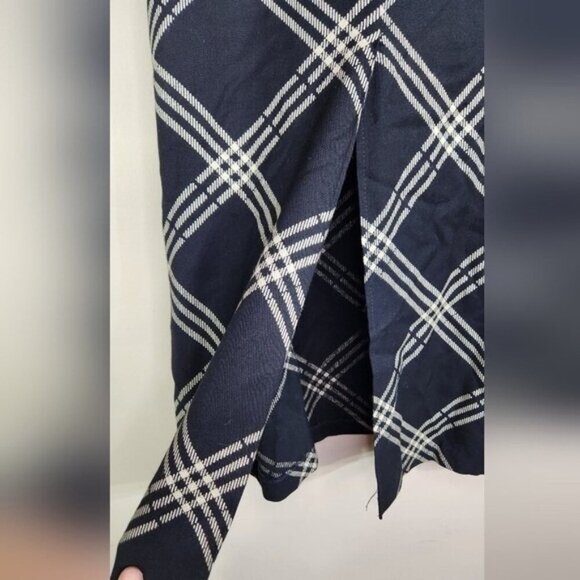 Express Vintage Rayon USA Maxi Skirt Back Slit Acubi Dark Academia Preppy - Picture 3 of 5